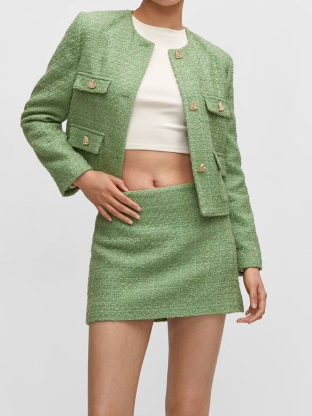 Green Tweed Mango Matching Set - Picture 6 of 16